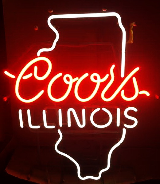 Coors Light llinois Neon Sign